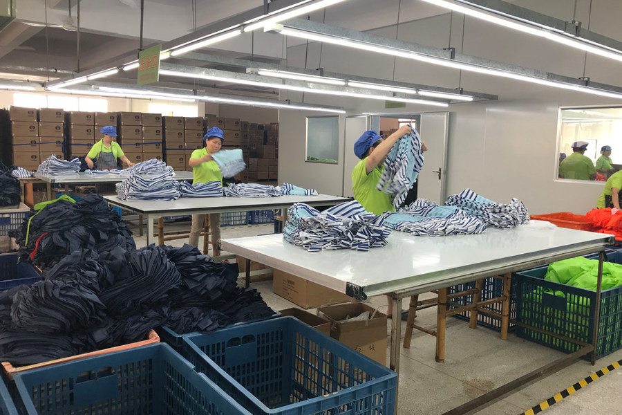 XIAMEN GREENLIKE BAG CO.,LTD manufacturer production line