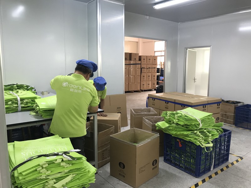 XIAMEN GREENLIKE BAG CO.,LTD manufacturer production line